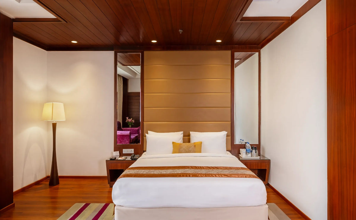 Deluxe Room interior at City Park Green Resort, New Delhi